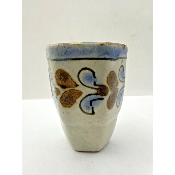 Ken Edwards Other - Ken Edwards Pottery Mexico Tonala Shot Glass 1oz. Toothpick Holder Hand Painted
